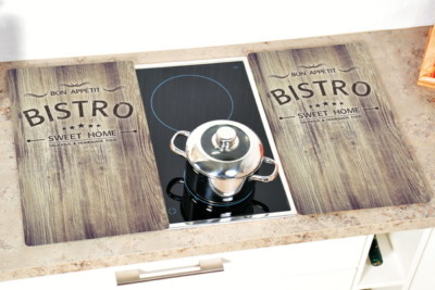 KESPER Herd-Abdeckplatte Bistro Schneidebrett Glaskeramik-Schutz Herdabdeckung