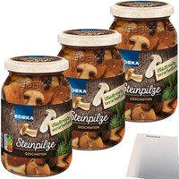 Edeka Steinpilze Waldfrisch Geschnitten 3Er Pack 3X180G Glas Usy Block