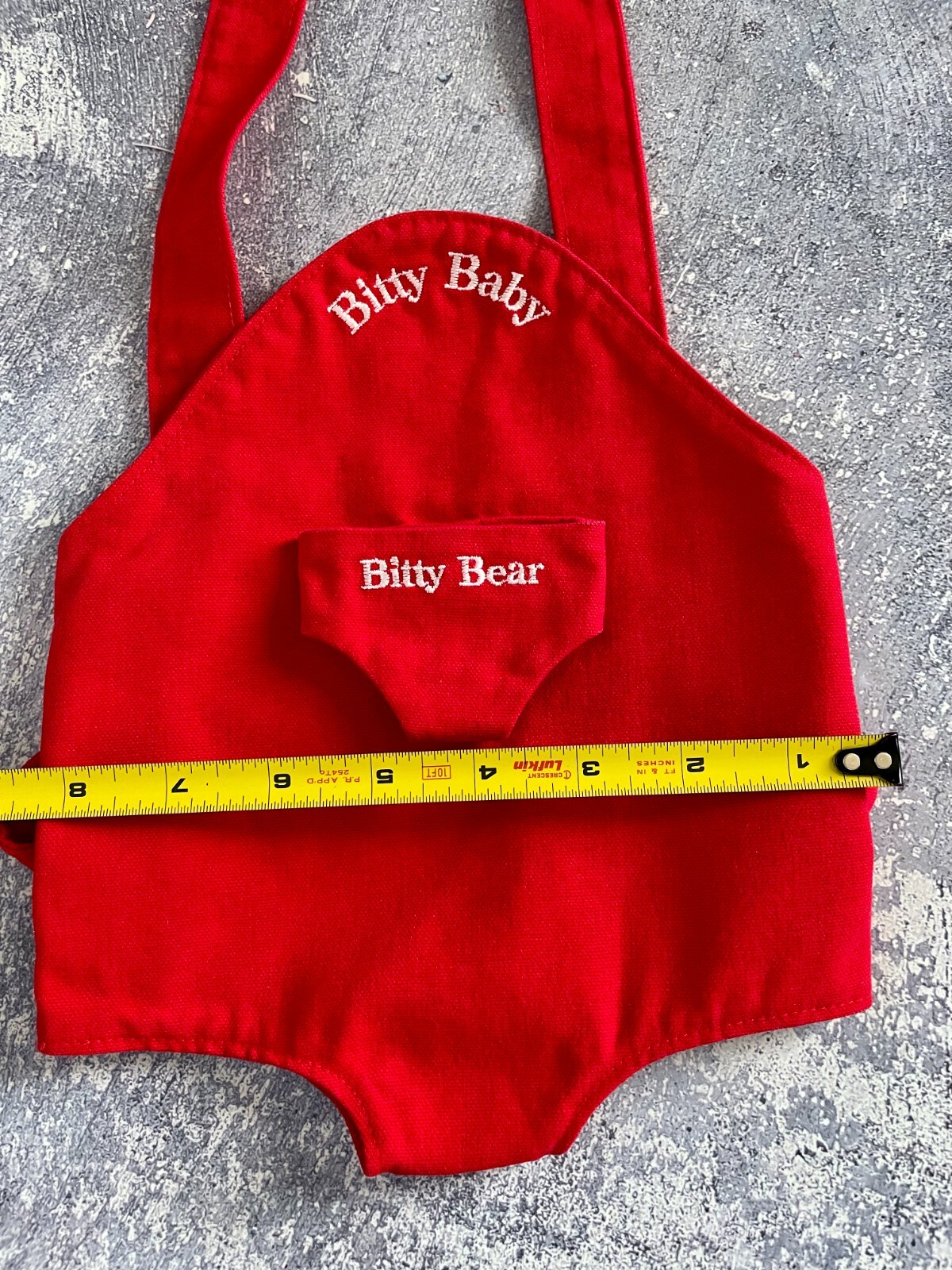 AMERICAN GIRL Vintage Bitty Baby RED DENIM CARRIER