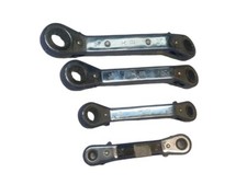 KR RATCHET WRENCH SET 11/18-5/8, 9/10-1/2, 7/16-3/8, 5/16-1/4  (LOT OF 4) *SALE*