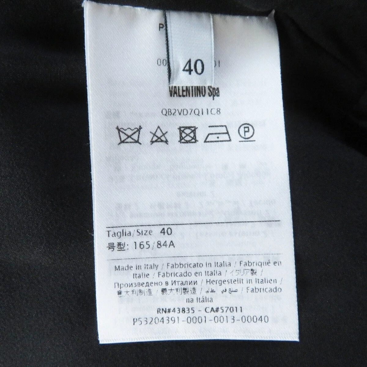 Abito svasato super lungo VALENTINO 100% seta trasparente manica lunga nero taglia:40