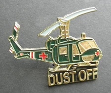 DUST OFF HELICOPTER LAPEL HAT PIN 2.1 INCHES BELL IROQUOIS HUEY MEDIVAC
