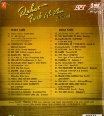 RAHAT FATEH ALI KHAN AT ITS BEST HINDI MP3 NOT A UK
