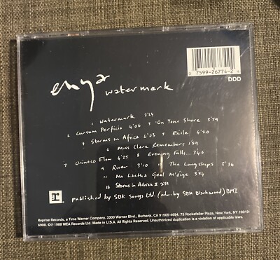 Enya Watermark (1998 Reprise Records) Audio CD In Very Good
