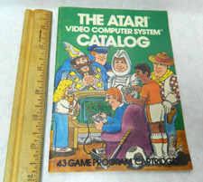 1981 The Atari VCS Catalog 43 Game Program Cartridge . Sh1
