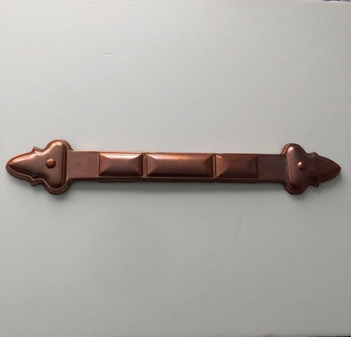 Copper Gutter Straps Downspout Hardware Stamped 1928 Rival Home Building  18” - Picture 1 of 7