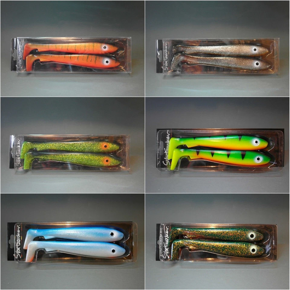 Svartzonker Big McRubber Mc Rubber 25 cm - 2 piezas - todos los colores -