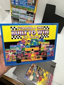 Formula One 1 Built To Win Nintendo NES Complete CIB Rare!!!