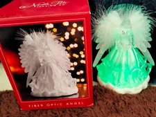 JCP Home Fiber Optic Angel North Pole Trading Co. 7.5”  Led W/ Box