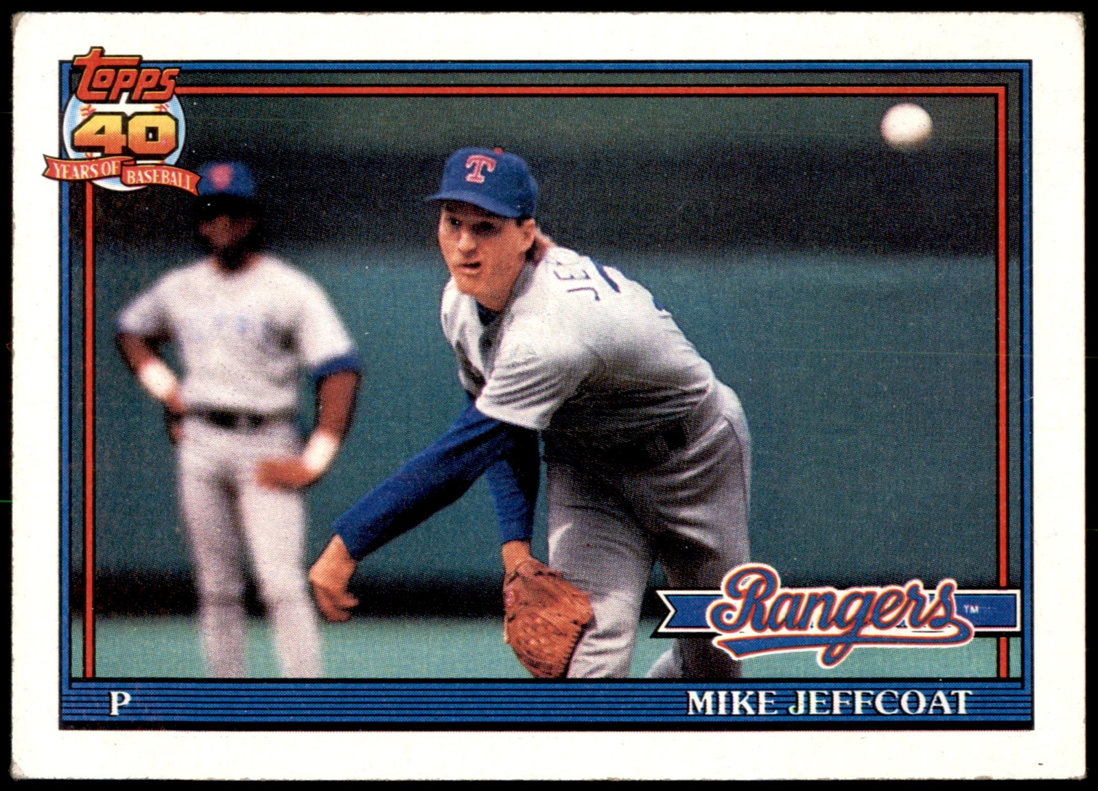 Mike Jeffcoat #244b 1991 Topps