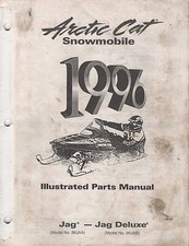1996 ARCTIC CAT SNOWMOBILE JAG, JAG DELUXE PARTS MANUAL P/N 2255-321 708