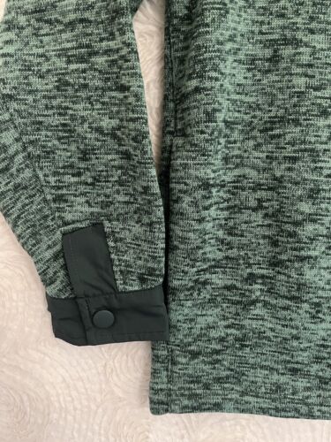 Lands' End Lands Green Fleece Snaps Chore Windbreaker Jacket Mens Medium - Picture 2 of 11
