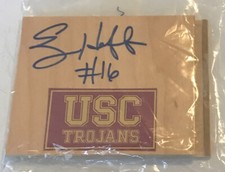 EBONY HOFFMAN USC Trojans Women's Basketball WNBA Signed Floor Tile 5" x 4"