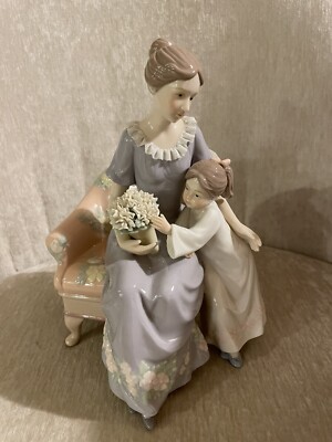 Always & Forever  Mother & Child  Figurine Glazed Porcelain Mint Mother's Day