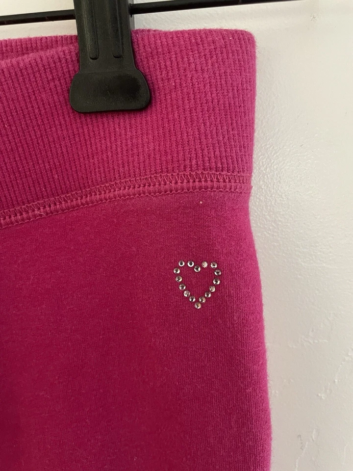 Pantalones Gap Niños Niña Sólidos Rosa Caliente Mezcla de Algodón Cintura Elástica Rosa XL 12 Foto 3 de 4