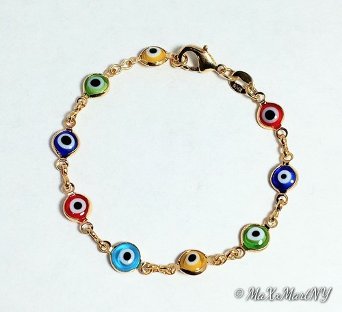 Brazilian Goldfilled Evil Eye Multi 