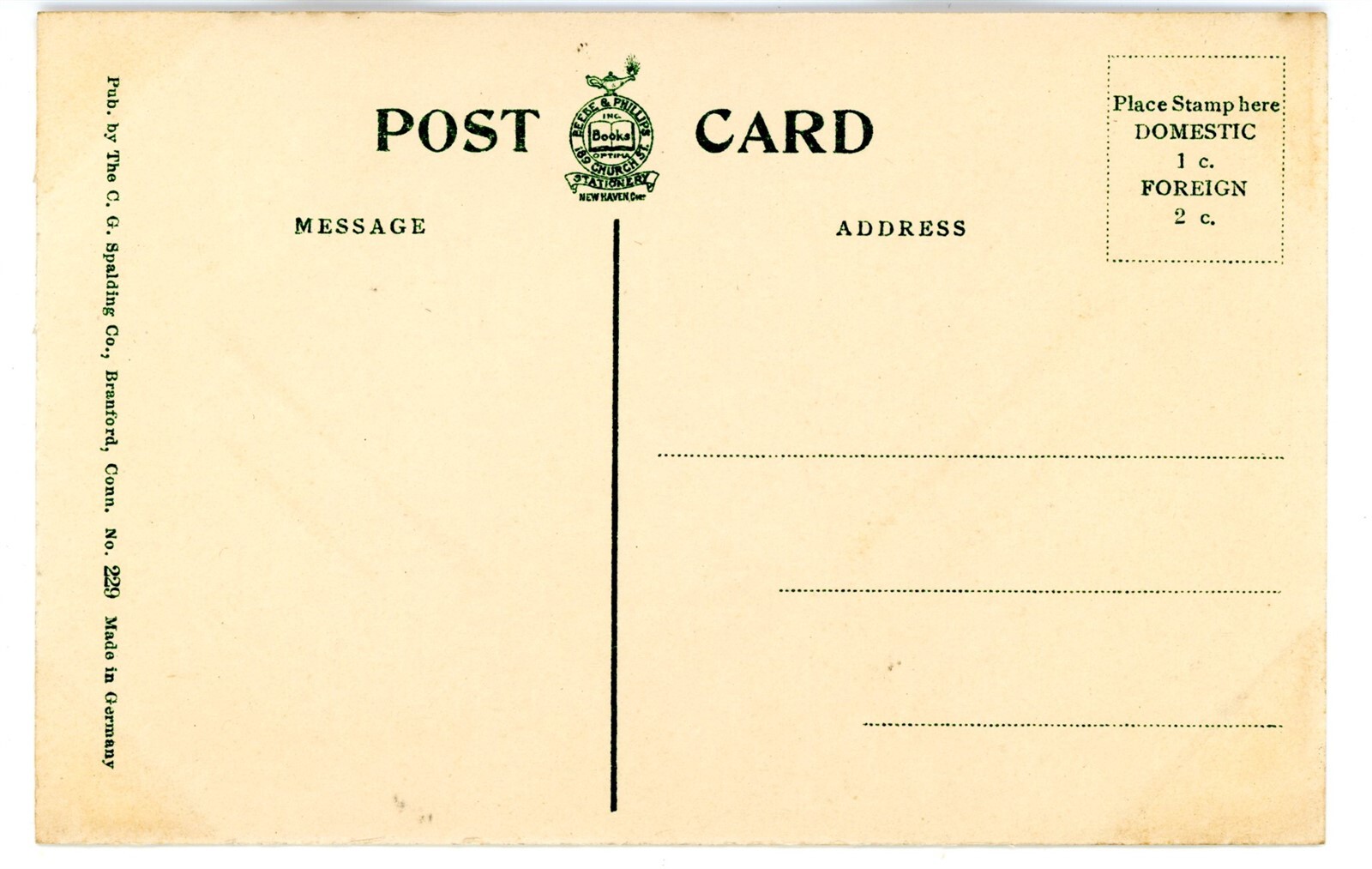 Branford Conn CT HEAVY SURF AT PAWSON PARK ON INDIAN NECK Postcard