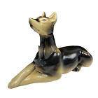 Doberman Pinscher Royal Bavaria figurine puppy german shepherd dog vtg Rare