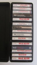Willie Nelson 22 x Cassette USED Lot - includes free cases