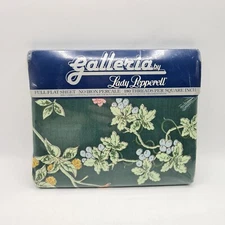 Vintage Lady Pepperell Galleria Full Flat Sheet Singing Blossoms Floral 
