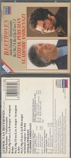 Perlman/Ashkenazy Beethoven-Ashkenazy -Sonates pour Violon & Piano