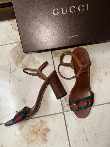 Authentic Gucci Heeled Sandal Size 38 - Picture 3 of 5