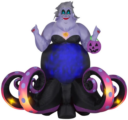HALLOWEEN 6 FT tall GEMMY DISNEY URSULA LITTLE MERMAID Inflatable airblown - 第 3/3 張圖片
