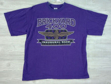 Vintage NASCAR Brickyard 400 Shirt XL Purple Inaugural Race 1994 Logo 7 USA