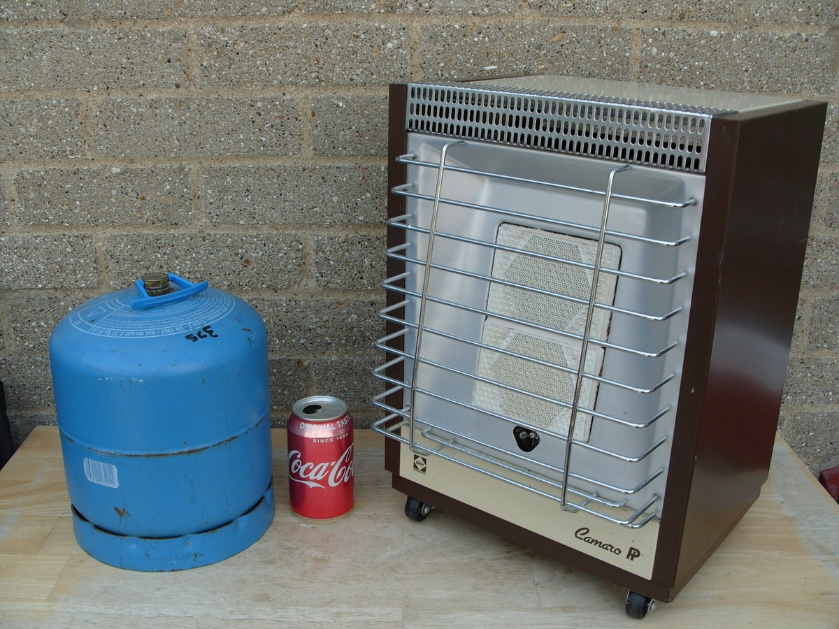 SMALL VTG CAMPINGAZ VW CAMPERVAN CARAVAN PORTABLE HEATER CALOR GAS 907  BOTTLE | eBay