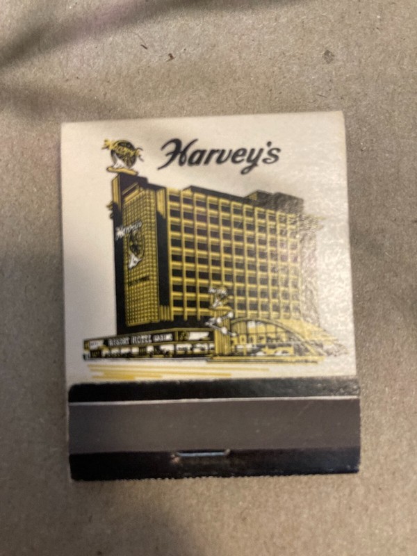 Harvey's Hotel Casino South Lake Tahoe Match Book