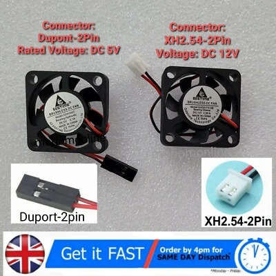 Gdstime 3007 30x30x7mm Compact Axial Fan - Cooling - 2 Pin - 5V - 12V - 3cm