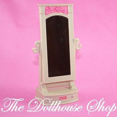 New Fisher Price Loving Family Dollhouse Bedroom Pretend Full-length Mirror
