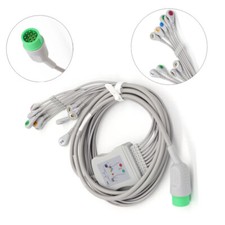 10-lead ECG/EKG Cable 3M fit for Medtronic Physio Control Lifepak 12/ lifepak 15