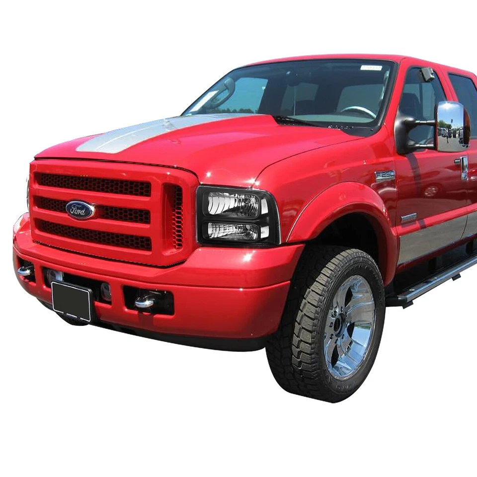 PARA FORD F250 F350 2005-2007 SUPER DUTY CRISTAL FARO FARO FARO + HERRAMIENTAS NEGRO Foto 2 de 4