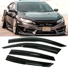 For 2016-2020 Honda Civic 10th Gen Sedan Mugen Style Window Visor Rain Guards