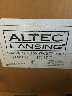 Altec Lansing Driver 309-8a 8in Drivers Brand New Original Altec Lansing Driver 309-8a 8in Drivers Brand New Original