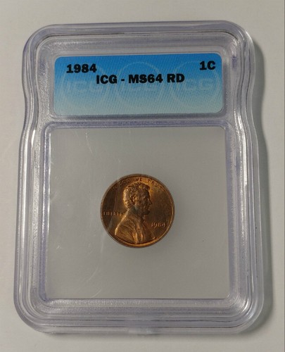 1984 ICG MS64 RED Lincoln Cent Penny
