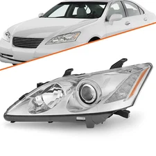 For 2007 2008 2009 Lexus ES350 Headlight Left Driver Side Chrome Halogen W/O HID