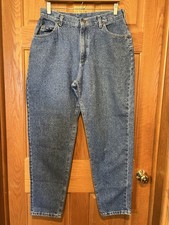 AC80 Vintage Lee Jeans Tapered High Waisted Mom Denim 90s Womens 14