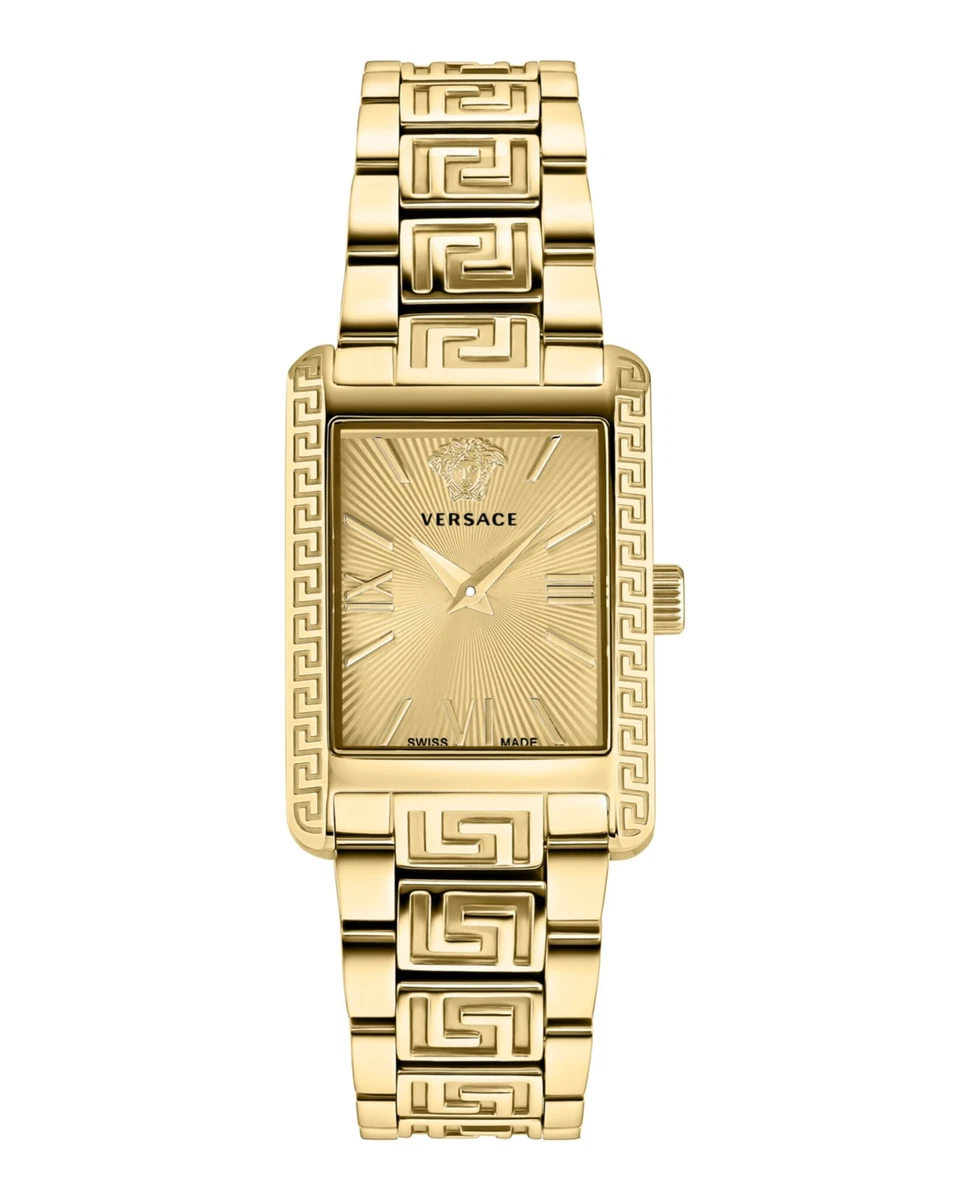 Versace Stainless Steel Band Rectangle Wristwatches for sale  display picture 1