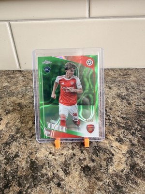 Topps Chrome UCC 2025-26 Max Dowman Arsenal FC Rookie Green 53/99