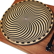 Cork Turntable Mat   11.8" Premium Turntable Slipmat for Vinyl LP   Anti-Static