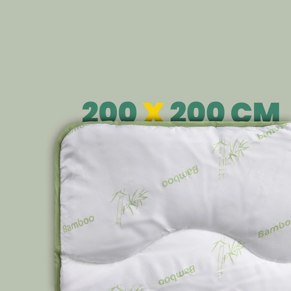 Zudecke 2 Größen Bamboo Steppbett , atmungsaktive Bettdecke mit Bambusfasern - Bild 4 von 4