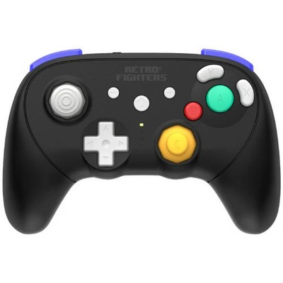 Retro Fighters Battlergc Wireless Controller Black Pro -New - Switch, GC, WII