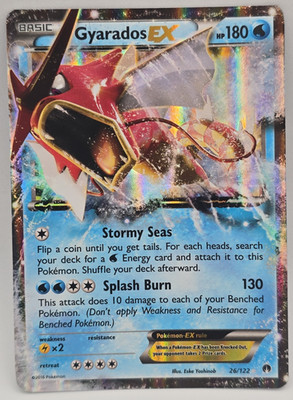 Gyarados EX 26/122 Holo EX Rare BREAKpoint Pokemon Lightly Played LP / NM