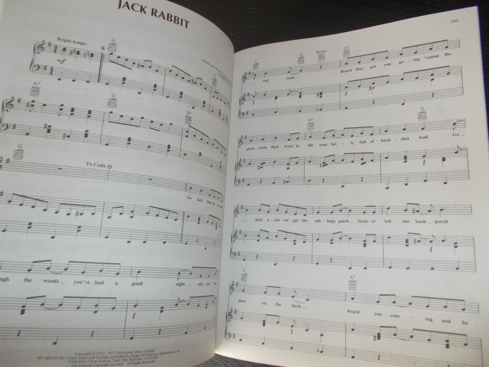 ELTON JOHN "TO BE CONTINUED" ORIGINAL PIANO / VOCAL / GUITAR 263 PAGE SONGBOOK - Image 3 of 4