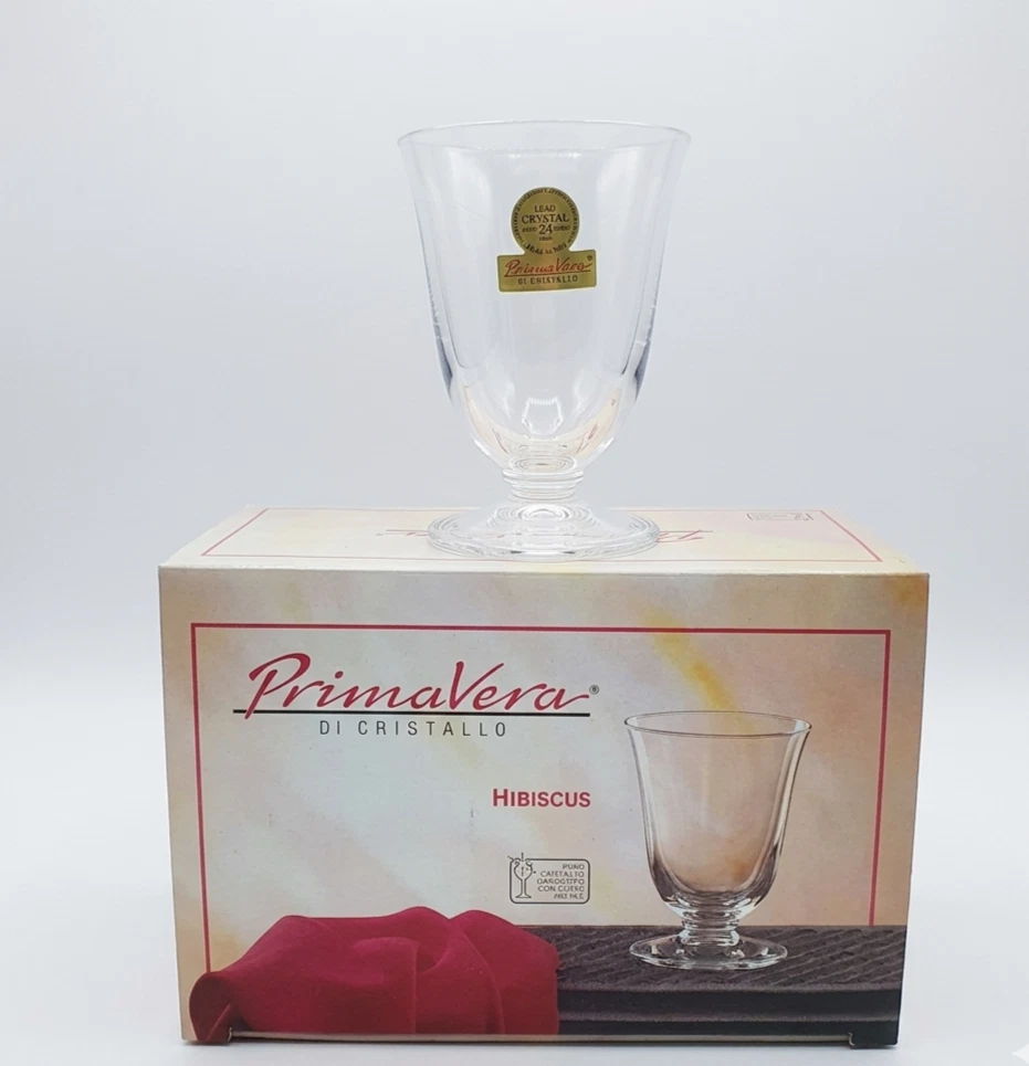 Bicchieri da vino verdi vintage, bicchieri da acqua ~ set da 4 - Italia