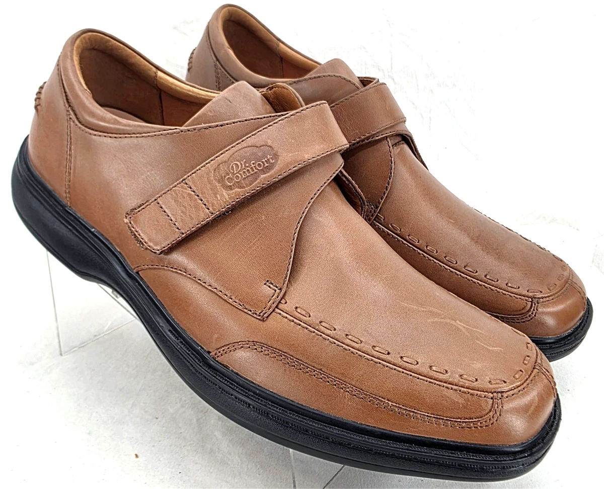 Dr Comfort Scott 9020 Diabetic Orthopedic Shoes 11.5W Brown Leather Dr. Comfort Brown Solid Casual Shoes for Men for sale | eBay main image 3