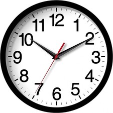 Wall Clock Modern 8 Inch Battery Operated Silent Non Ticking Small Analog Clock
