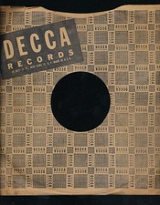 78 RPM Company logo sleeves- POST WAR-DECCA-screen squares